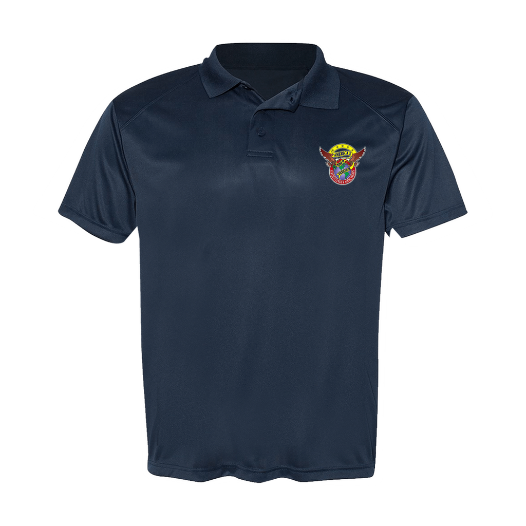 Men's Poly Buttoned Polo ATA Logo