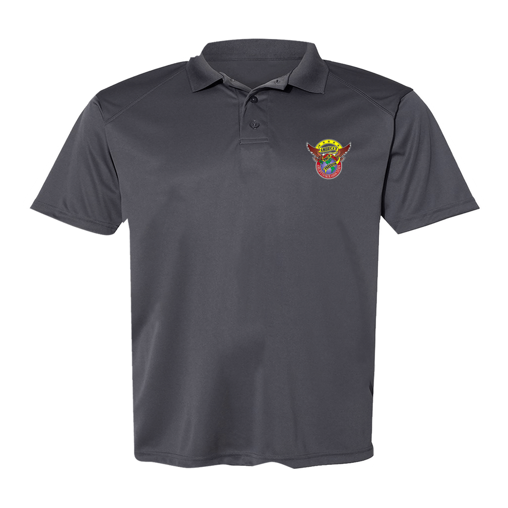 Men's Poly Buttoned Polo ATA Logo