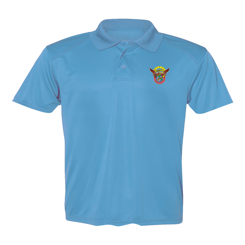 Men's Poly Buttoned Polo ATA Logo