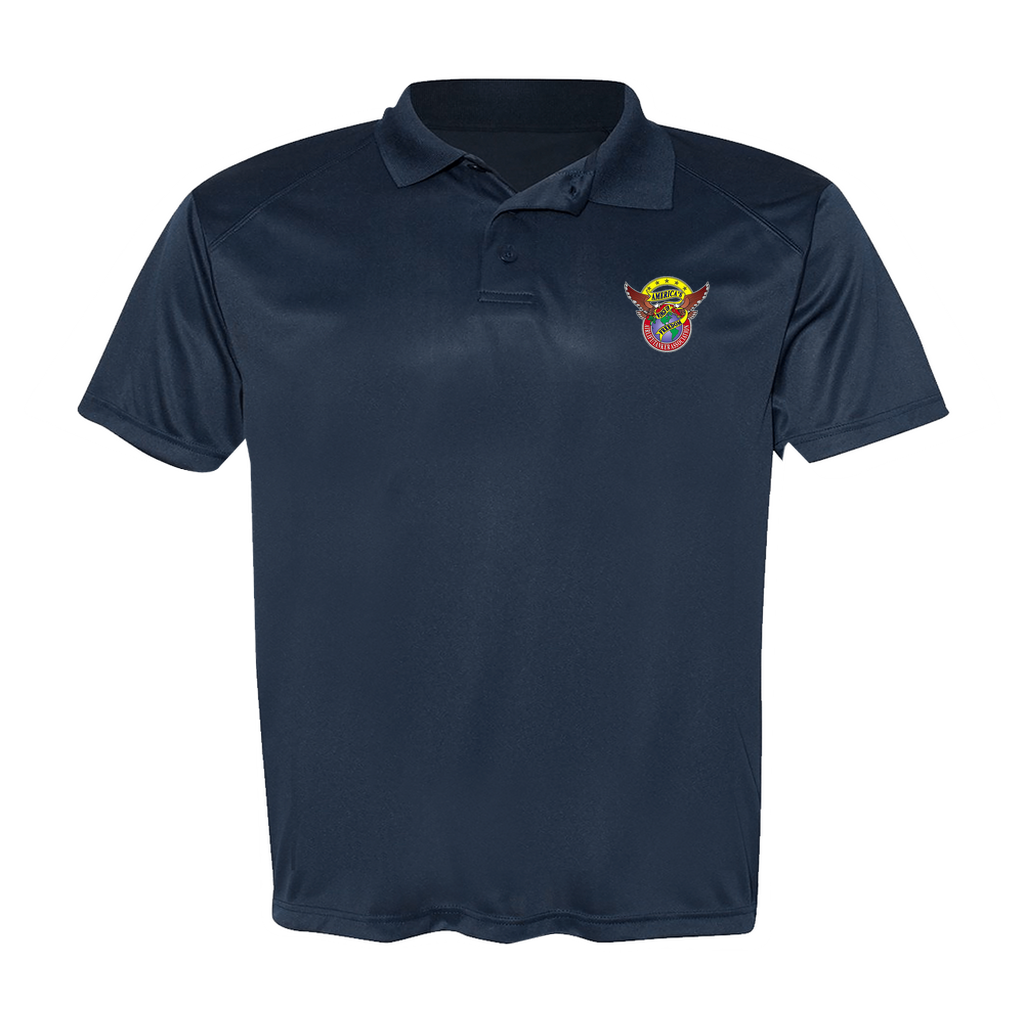 Men's Poly Buttoned Polo ATA Logo