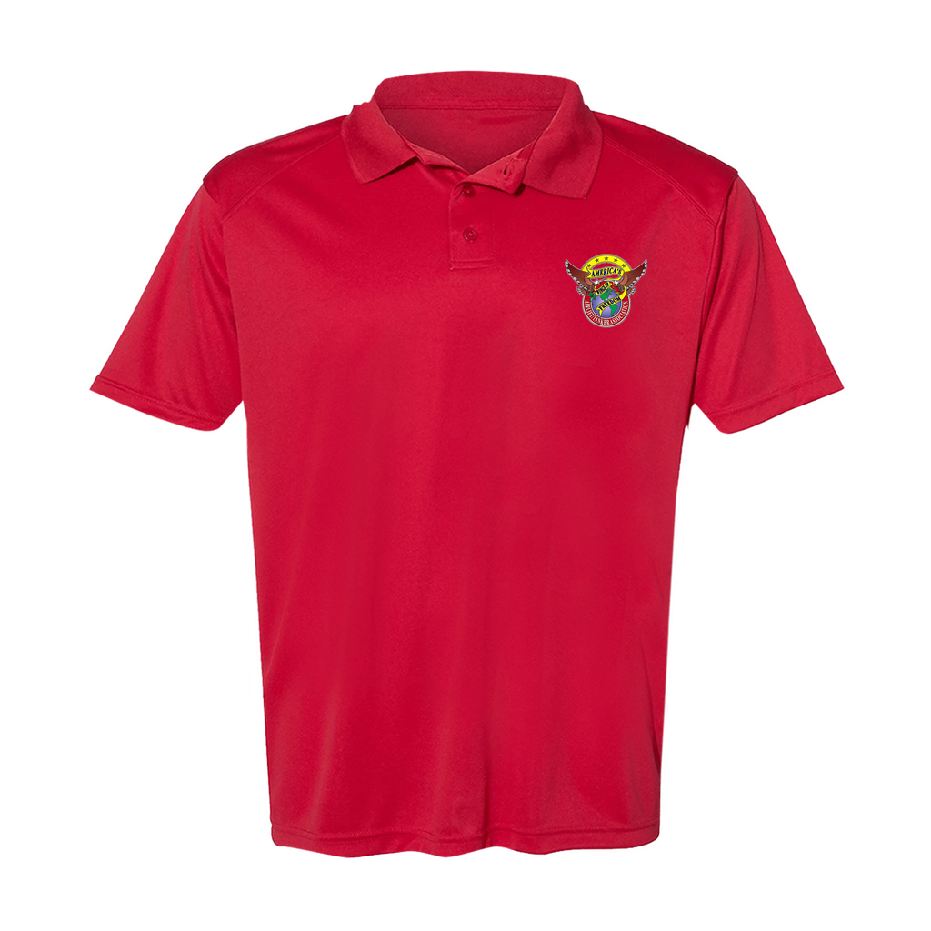 Men's Poly Buttoned Polo ATA Logo