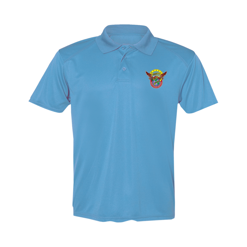 Men's Poly Buttoned Polo ATA Logo