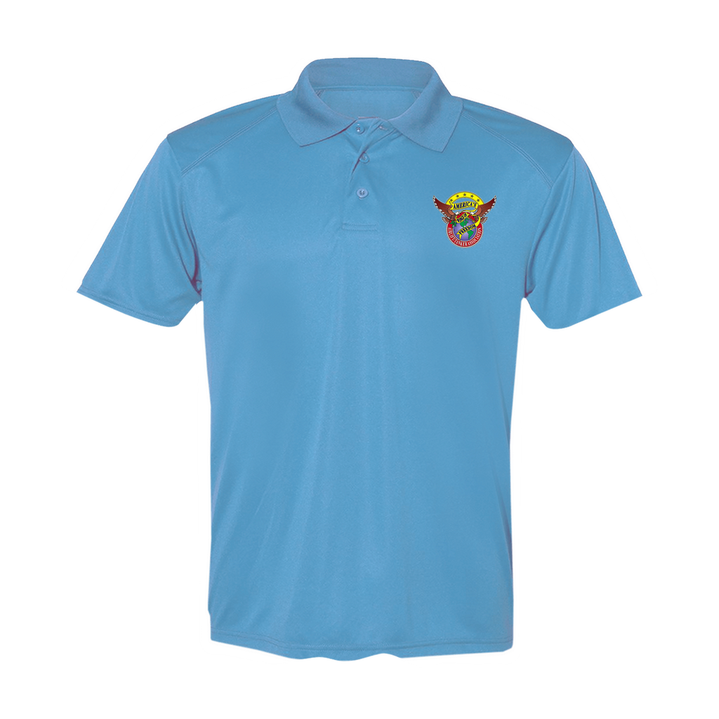 Men's Poly Buttoned Polo ATA Logo