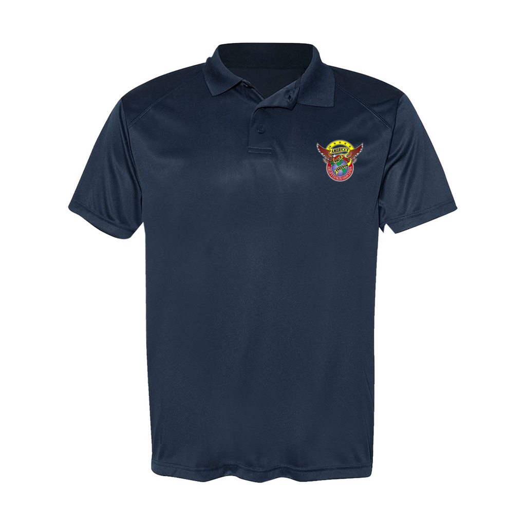 Men's Poly Buttoned Polo ATA Logo