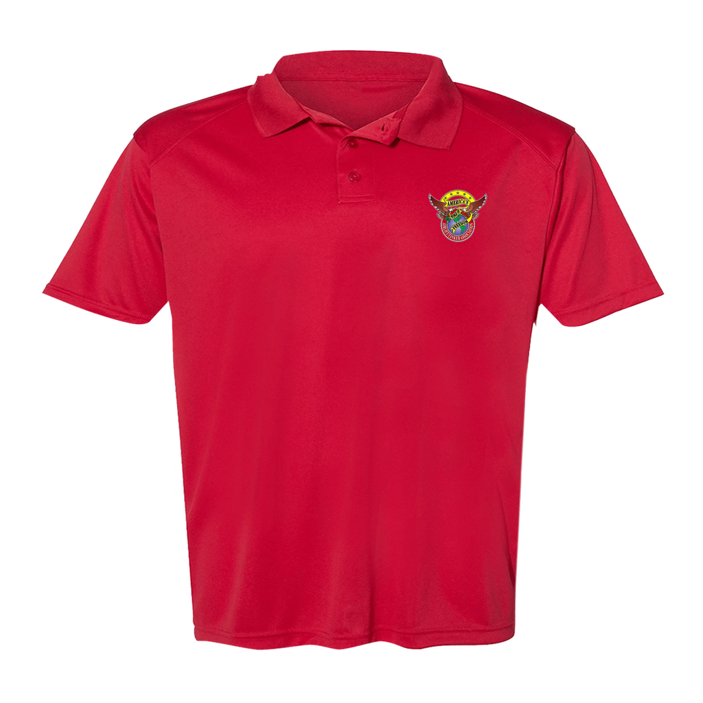 Men's Poly Buttoned Polo ATA Logo