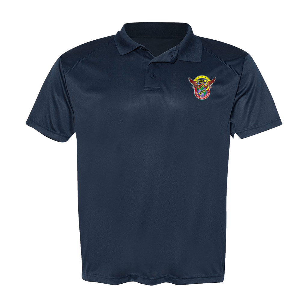 Men's Poly Buttoned Polo ATA Logo