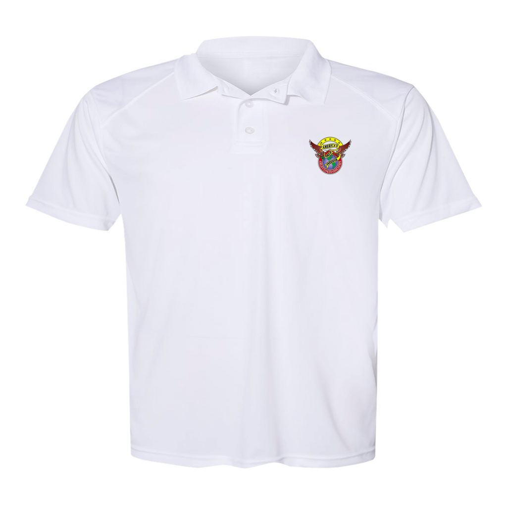 Men's Poly Buttoned Polo ATA Logo