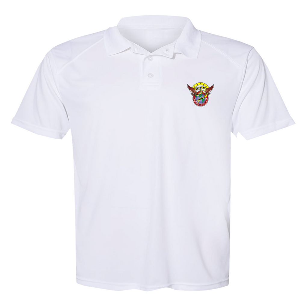 Men's Poly Buttoned Polo ATA Logo