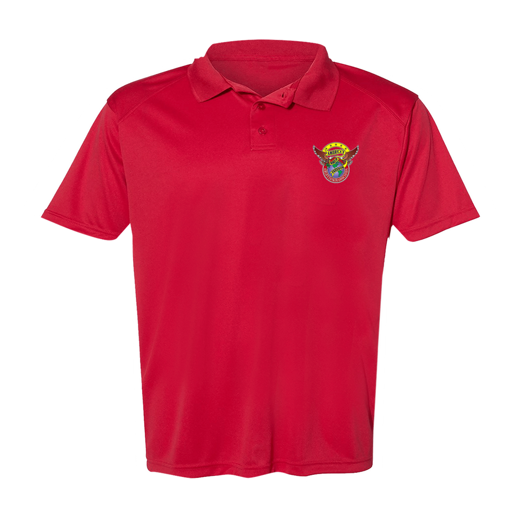 Men's Poly Buttoned Polo ATA Logo