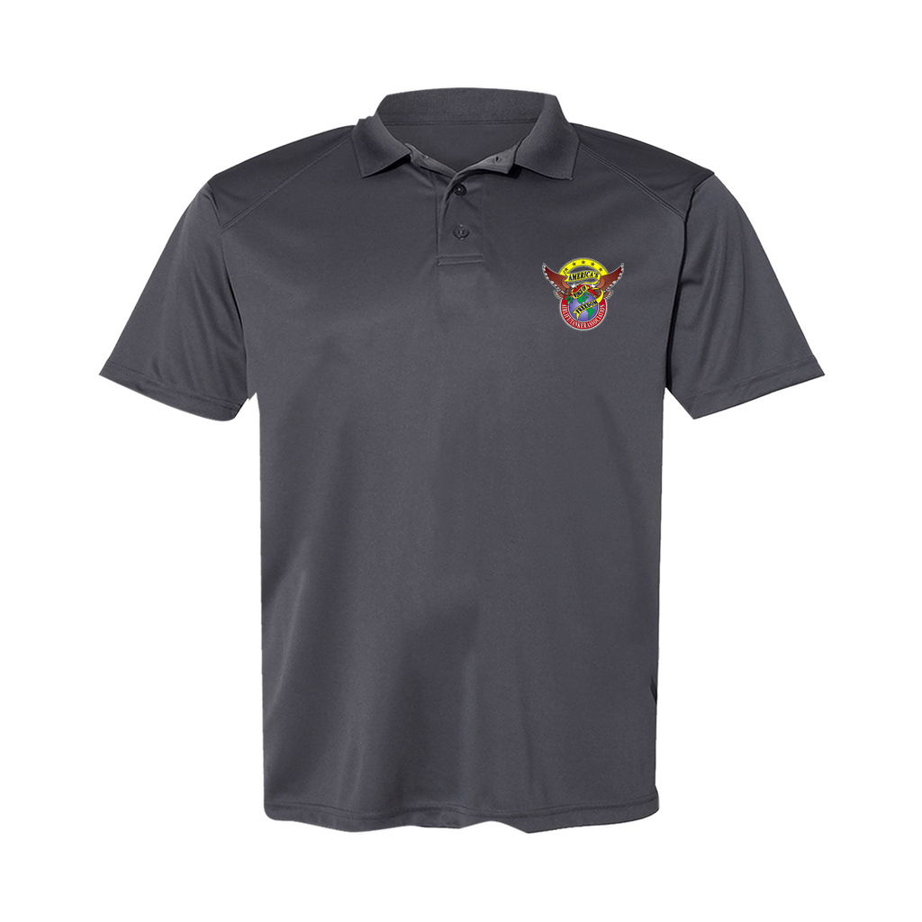 Men's Poly Buttoned Polo ATA Logo