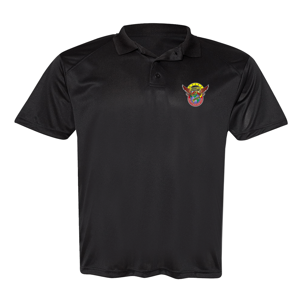 Men's Poly Buttoned Polo ATA Logo