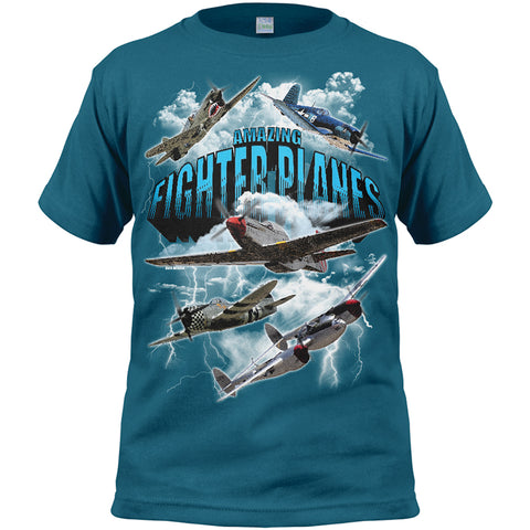 Amazing Fighter Planes Youth Shirt