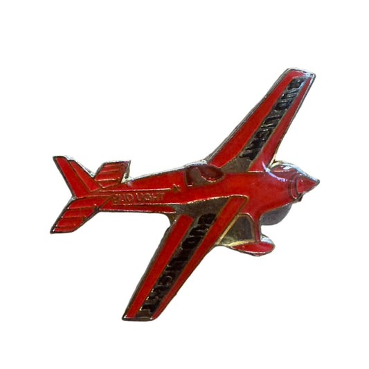 Red Bud Light Plane Hat Lapel Pin