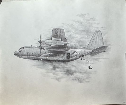 C-130 MP  Black & White 16" x 20" Print