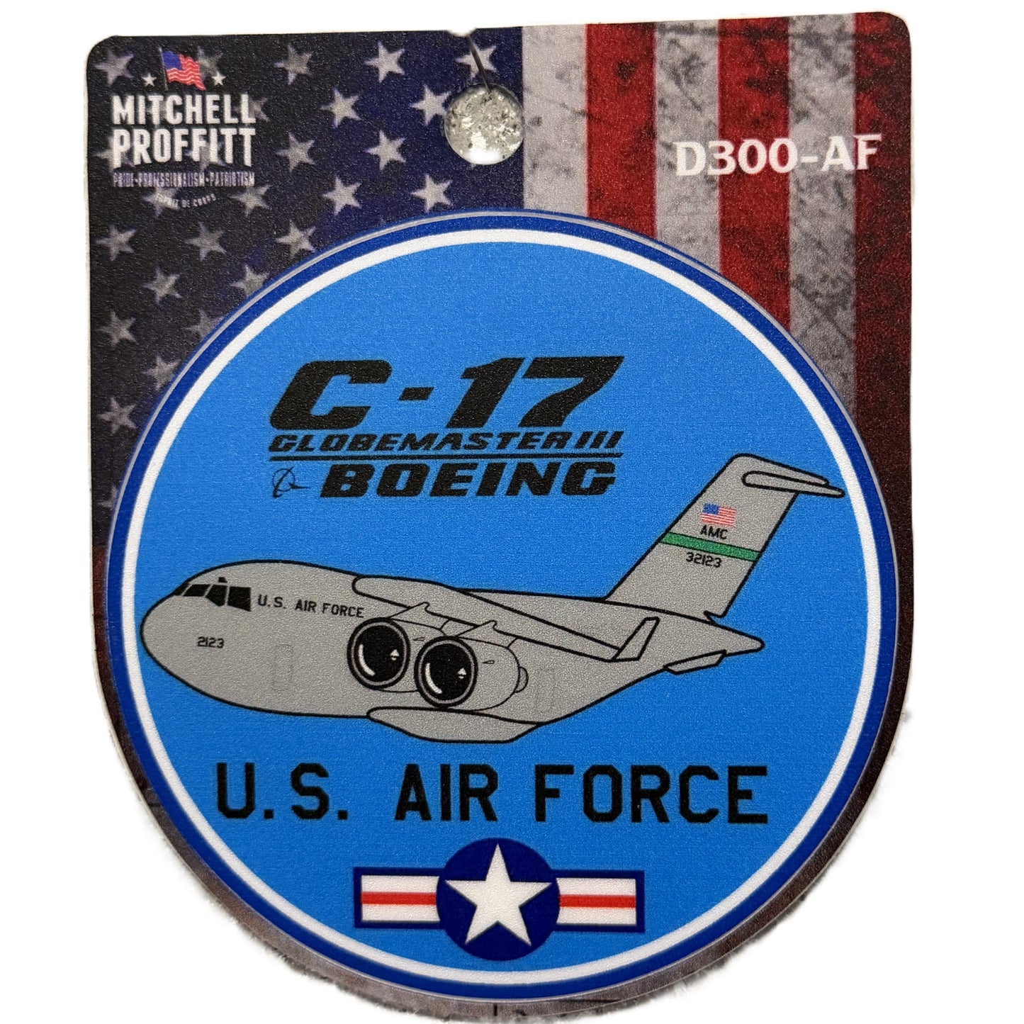 C17 Plane Cartoon Sticker