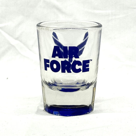 U.S. Air Force Symbol on 2oz Clear Fluted Shot Glass