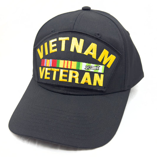 Vietnam Veteran Hat - black