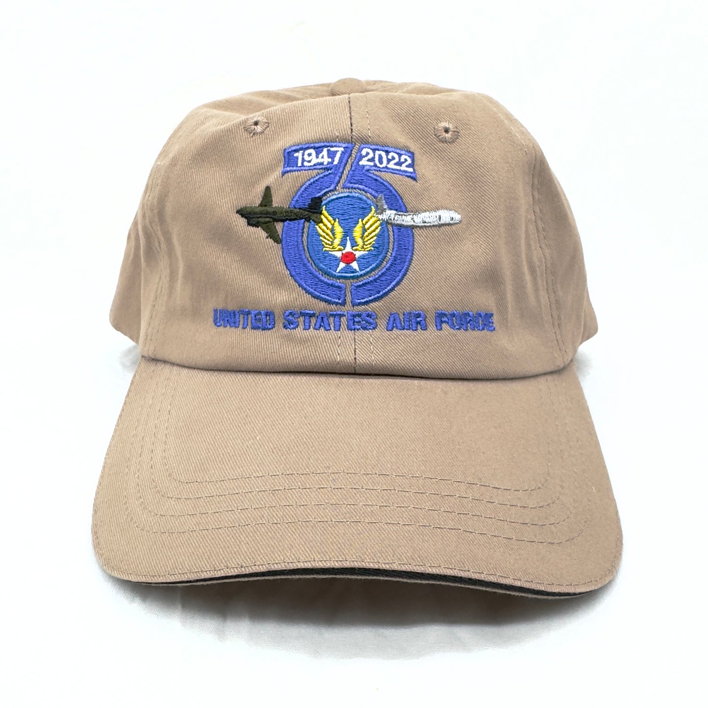 75th Air Force Anniversary Cap/Hat Khaki