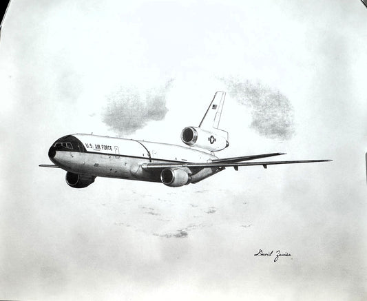 KC-10 Extender Black & White 16" x 20" Print