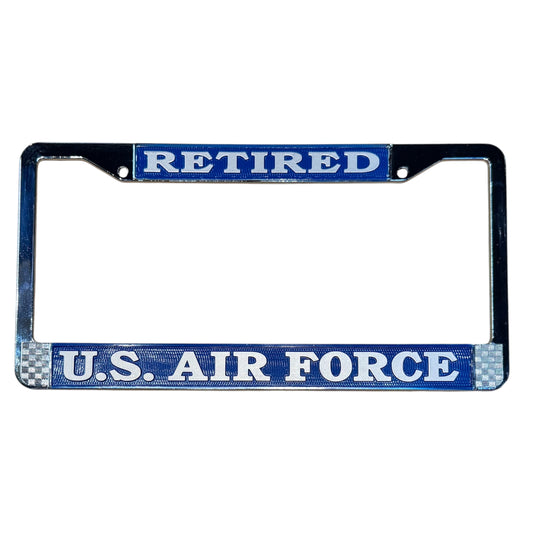 US AIR FORCE License Frame - Retired