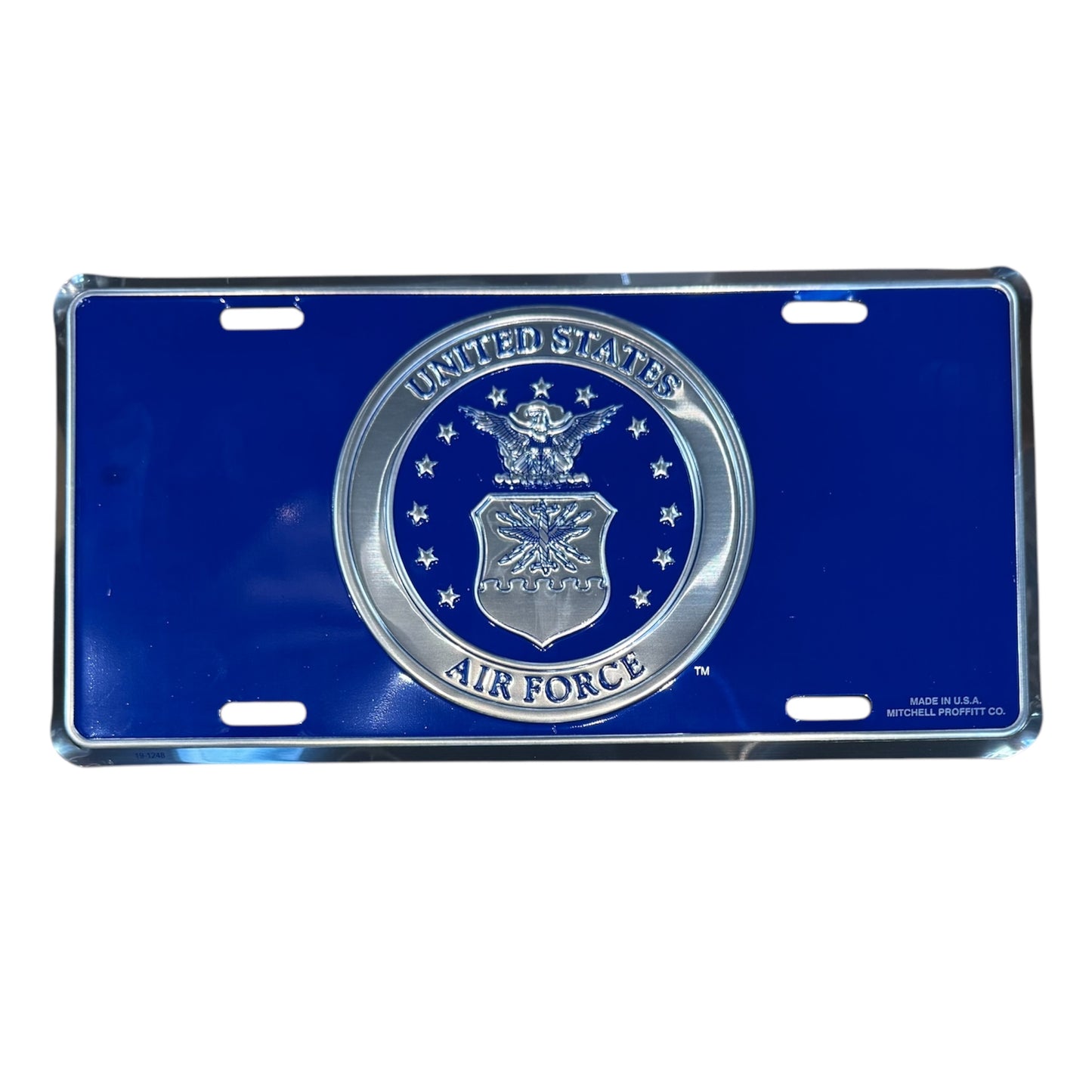 Air Force with Crest Logo License Plate