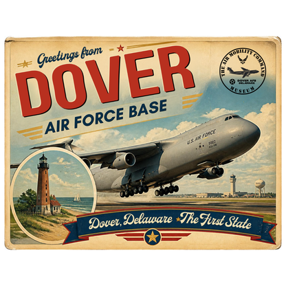 Vintage Dover AFB Postcard