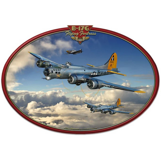 B-17 Flying Fortress Metal Sign