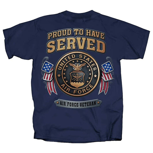 Air Force Proud to Have Served Seal T-shirt Navy