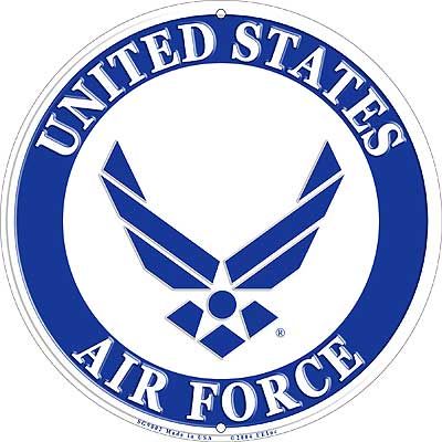 USAF Logo Metal Key Ring