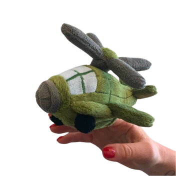 Apache Helicopter Plush Aircraft 5" Finger Puppet
