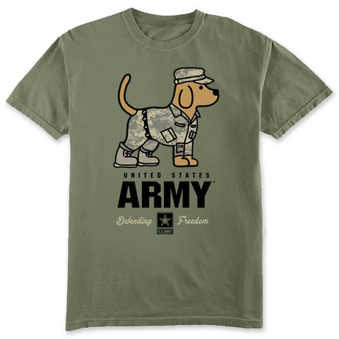 Army Pup T-shirt  Green Youth