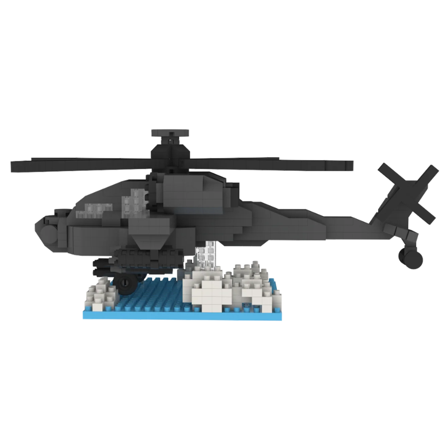 Attack Helicopter Mini Building Blocks