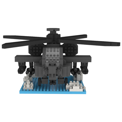 Attack Helicopter Mini Building Blocks