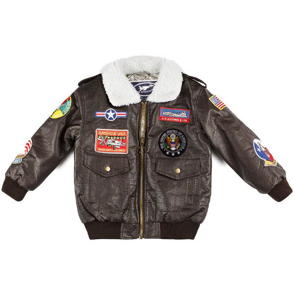 Children's Bomber Jacket Brown