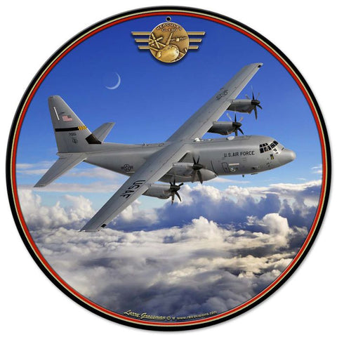 C-130 Hercules Vintage Metal Sign