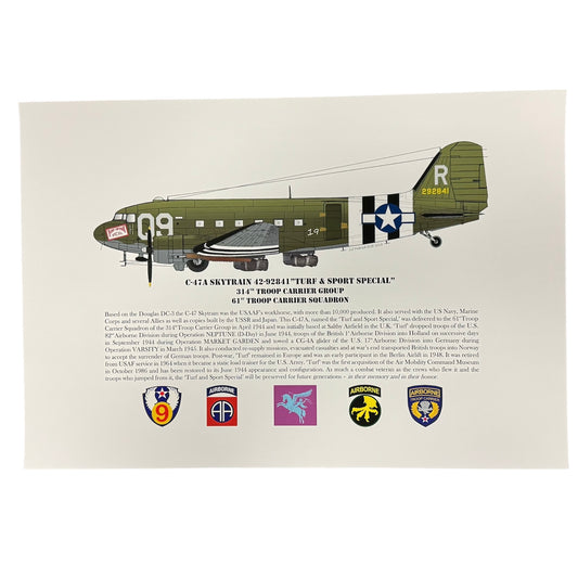 C-47 A Skytrain Turf & Sport Special Limited Print 42-92841