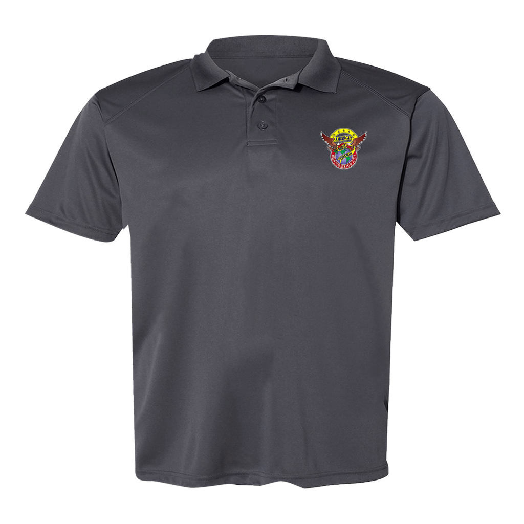 Men's Poly Buttoned Polo ATA Logo