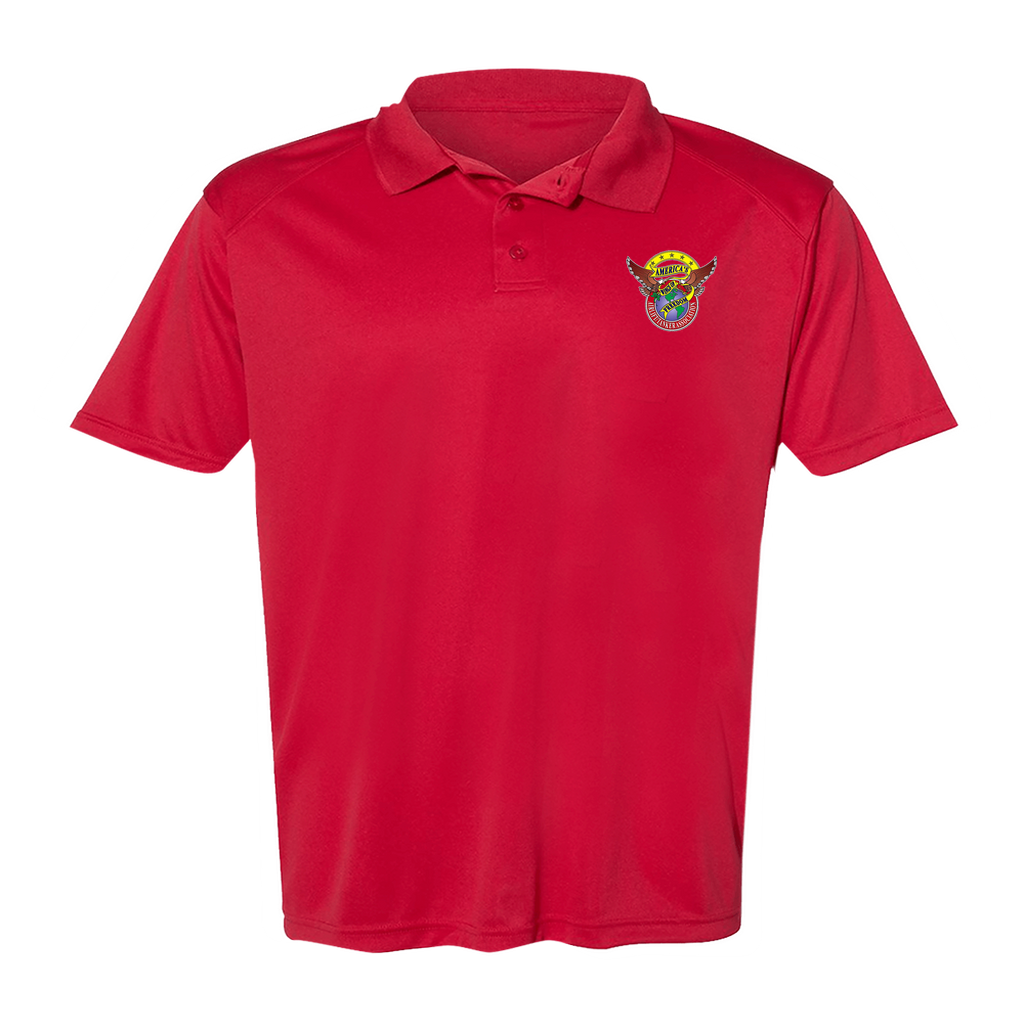 Men's Poly Buttoned Polo ATA Logo