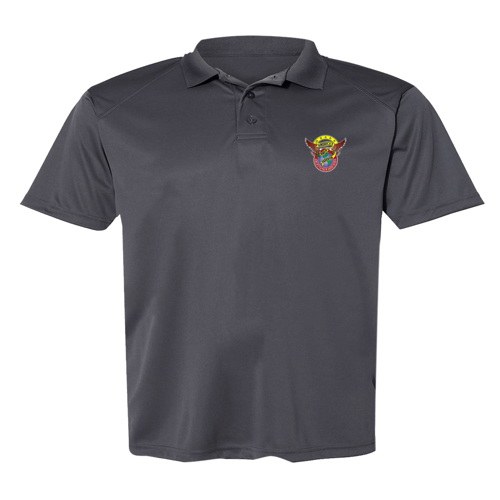 Men's Poly Buttoned Polo ATA Logo