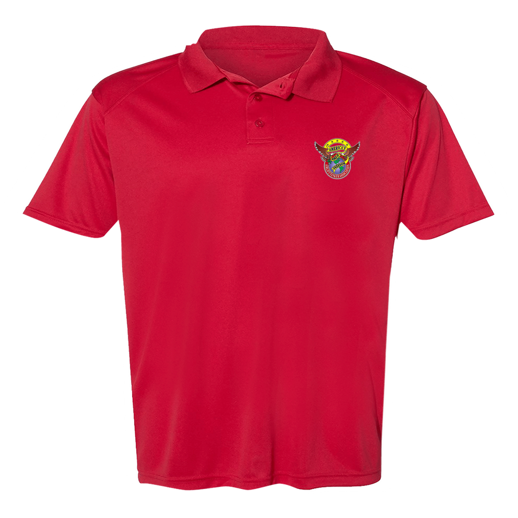 Men's Poly Buttoned Polo ATA Logo