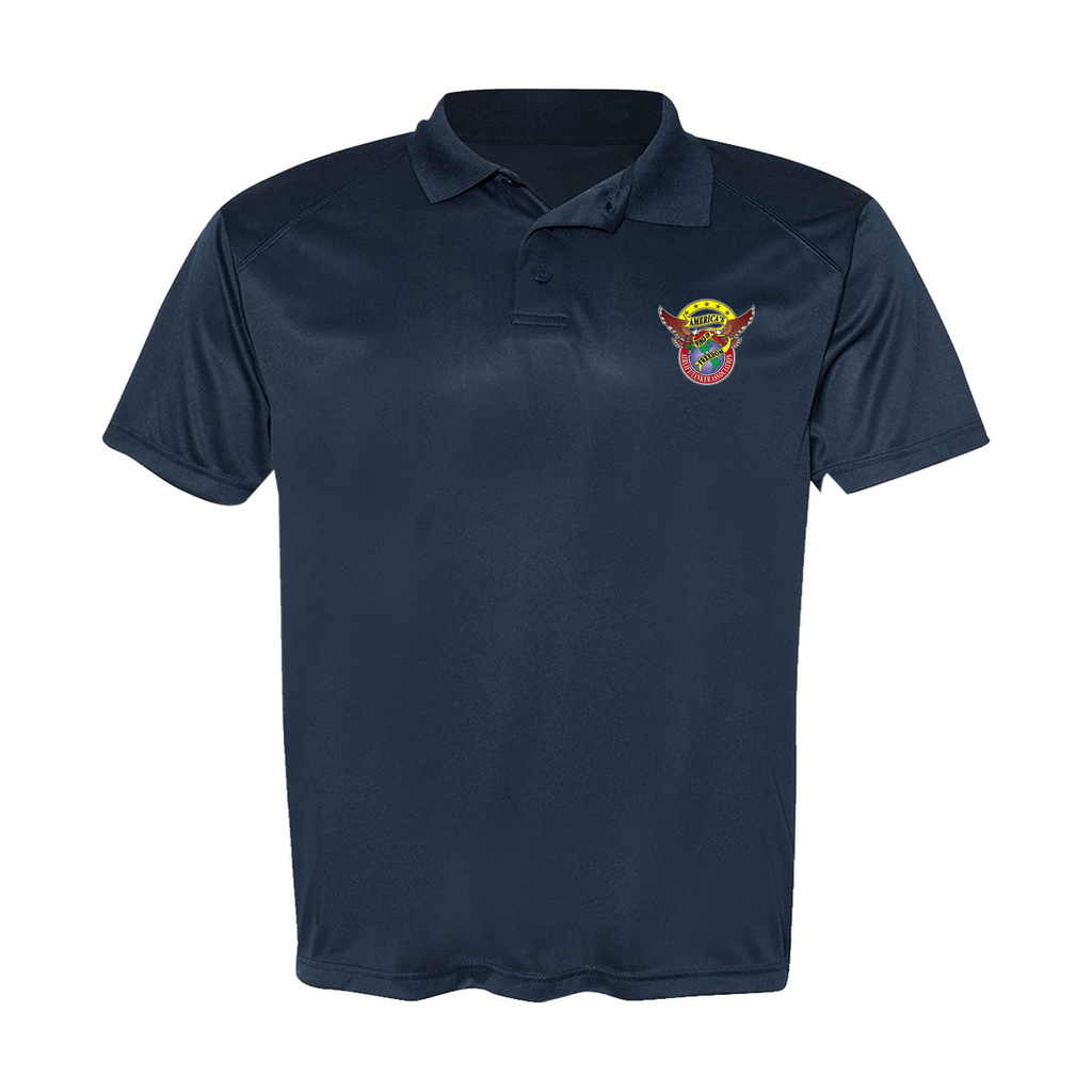 Men's Poly Buttoned Polo ATA Logo