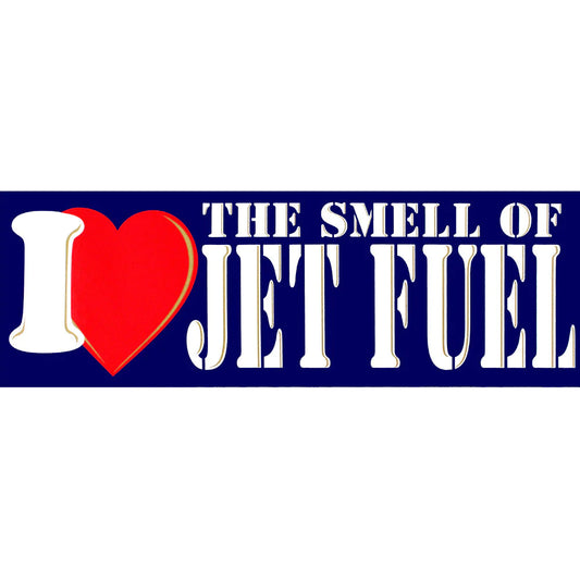 I heart the Smell of Jet Fuel Decal