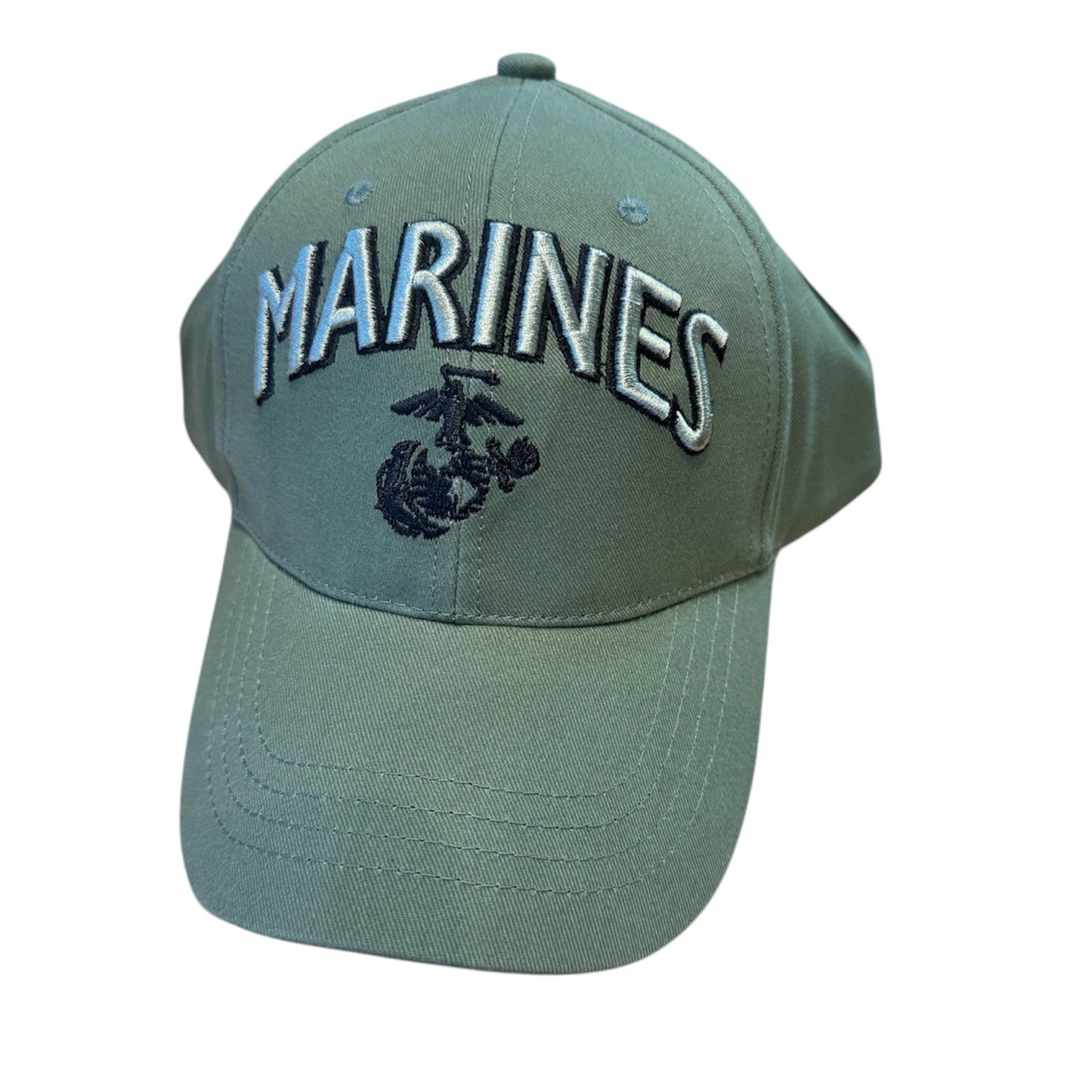 MARINES GLOBE and ANCHOR Embroidered Green cap