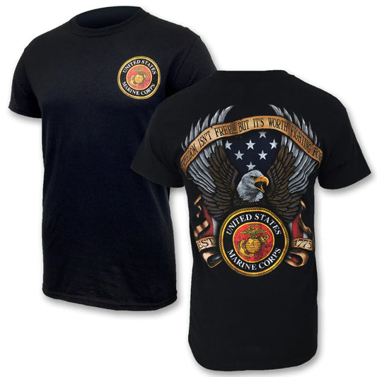 Marine Freedom Isn't Free T-shirt Black