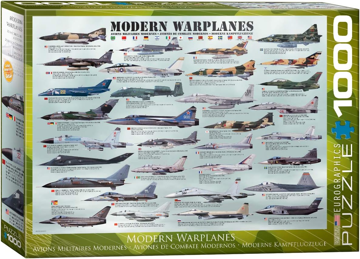 Modern Warplanes 1,000 pcs Puzzle