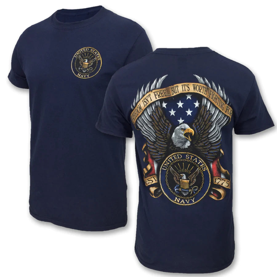 NAVY Freedom Isn't Free T-shirt Navy