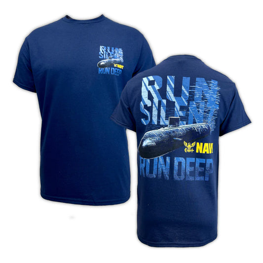 Navy Run Silent Run Deep T-Shirt
