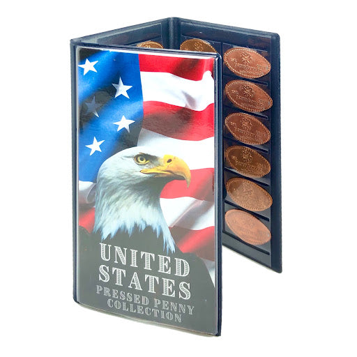 Eagle and American Flag - Tri-Fold Pressed Penny Book