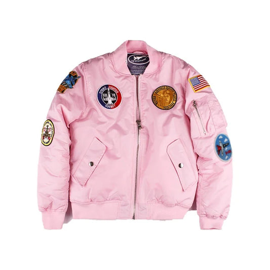 Adult MA-1 Flight Jacket Pink PRE-ORDER ONLY