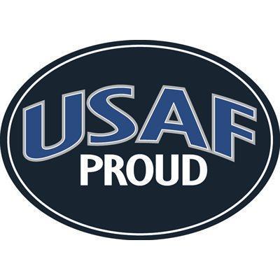 USAF Proud Oval Rubber Magnet